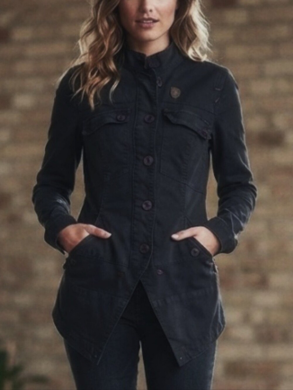 MARITHE FRANCOIS GIRBAUD archival black military utility jacket S